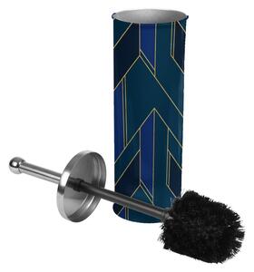 Perie de WC albastru-închis din metal Achille – douceur d'intérieur