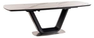 Masa de bucaterie Avery II 160 × 90 cm, neagra