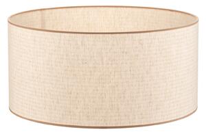Duolla Abajur Roller, ecru, iută, Ø 50 cm, înălțime 24 cm, Țesătură / Textil
