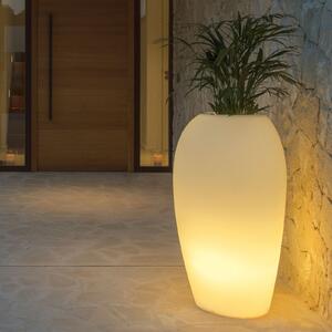 Degardo Lampă decorativă Storus V LED RGB+CCT plantabil alb, reglabil, Alb, Plastic, Modern