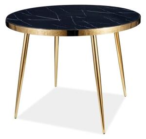 Masa de bucaterie Calista, neagra/aurie