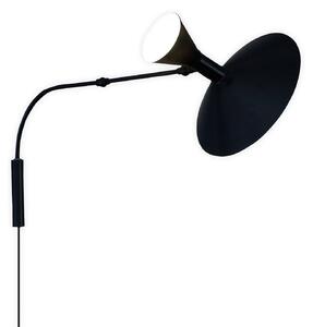 Lampă de perete Nemo Lighting, Lampe de Marseille, Negru, Camera de zi, Metal