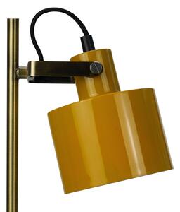 Dyberg Larsen Ocean lampă masă curry/alamă/turcoaz, Galben, Studiu / Birou, Metal
