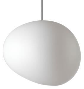 Lustră Pendul Foscarini, Gregg grande, reglabil, Alb, Camera de zi, Sticlă, Design