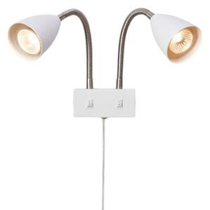 Lampă de perete Markslöjd, Ciro, Alb, Camera de zi, Metal, Modern