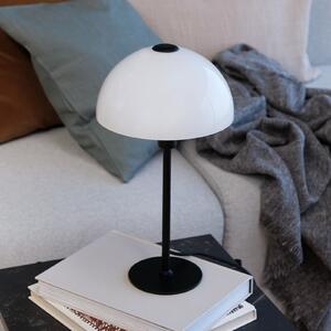 Dyberg Larsen Jazz lampă de masă, opal/negru, Negru, Camera de zi / sufragerie, Metal, Scandinavă