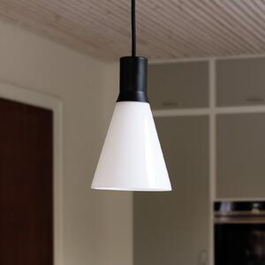 Dyberg Larsen Gent lampă suspendată, reglabil, Negru, Camera de zi / sufragerie, Sticlă, Scandinavă