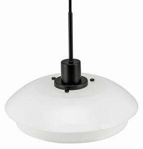 Dyberg Larsen DL31 suspendată abajur sticlă, negru, reglabil, Alb, Camera de zi / sufragerie, Sticlă, Scandinavă