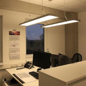 DOTLUX STUDIOLiberă LED suspendată 60W 4.000K DALI, reglabil, Metalic, Studiu / Birou, Metal