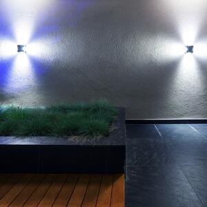 DOTLUX WAY LED în aer liber lumina de perete 3.000K, Gri, Metal, Modern, Priză de perete sus / jos