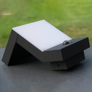 DOTLUX FLASHwall LED solar în aer liber senzor de lumină perete, Gri, Metal, Modern, Spot de perete