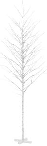 Mesteacăn cu LED, alb, 672 LED-uri alb calde, 400 cm