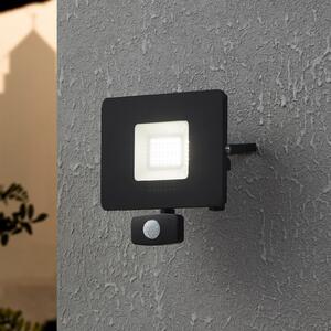 EGLO Proiector LED exterior Faedo 3, senzor, negru, 30W, Negru, Metal, Modern