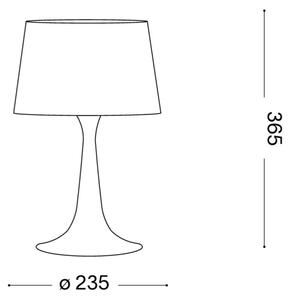 Lampă de masă Ideal Lux LONDON, 1xE27/60W/230V, negru