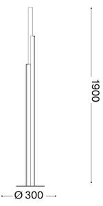 Ideal Lux - Lampă de podea LED dimabilă DORICA 3xLED/33W/230V CRI 90 albă