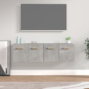 Dulapuri TV de perete 2 buc. gri beton 60x36,5x35 cm lemn