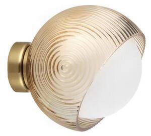 Ideal Lux - Aplica de perete LED BLOOM 1xE27/42W/230V auriu/bej fumuriu