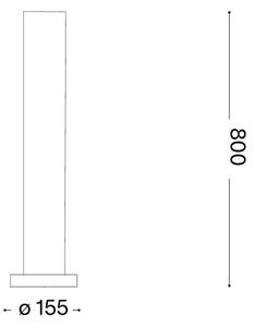 Ideal Lux - Lampă de exterior EDO OUTDOOR 1xGX53/15W/230V 80 cm IP65 maro