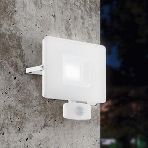EGLO Proiector LED exterior Faedo 3 cu senzor, alb, 30W, Alb, Metal, Modern