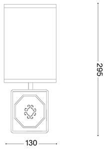 Ideal Lux - Lampă de masă KALI 1xE14/40W/230V alb/gri