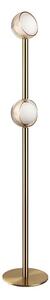Ideal Lux - Lampă de podea LED BLOOM, 2xLED/5,5W/230V, CRI 90, auriu/bej fumuriu