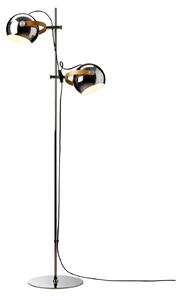 Lampadar DC, crom, înălțime 150 cm, metal, 2 becuri