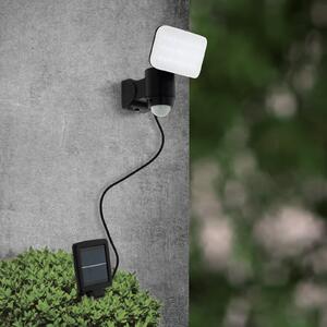 EGLO Lampă LED solară Casabas cu senzor, negru, Negru, Plastic, Modern