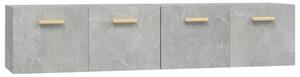 Dulapuri de perete 2 buc. gri beton 80x35x36,5cm lemn prelucrat