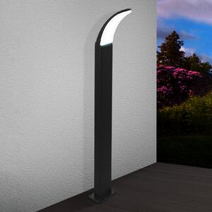EGLO Lampă LED de trotuar Fiumicino formă arcuită, Negru, Metal, Modern
