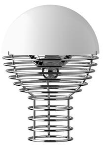 Lampă de masă Verpan, Wire, reglabil, Alb, Camera de zi, Oțel inoxidabil, Design