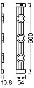 Osram - Lampă LED sub-dulap LINEAR MAGNET cu senzor, 9,5 W, 230 V, 60 cm, alb