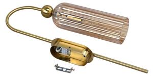 Aplica de perete PIEGA 1xE14/40W/230V alamă/bej fumuriu