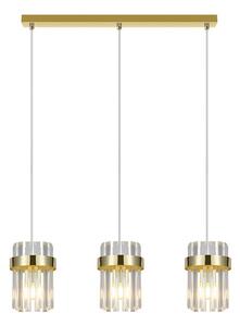 VETRO Lustră suspendată pe cablu 3xE14/10W/230V aurie