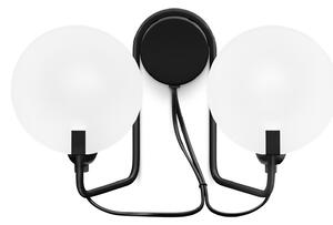 Lampă de perete Stilnovo, Bugia, reglabil, Negru, Camera de zi, Metal, Design