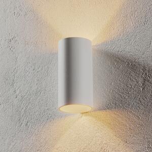 Egger Licht EGG DLS Tubo lampă de perete pentru exterior, alb, Ø 9 cm, aluminiu, sus/jos, Alb, Hol, Metal, Modern