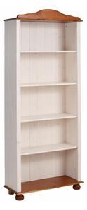 Bibliotecă albă/în culoare naturală din lemn masiv de pin 70x181 cm Ella – Støraa