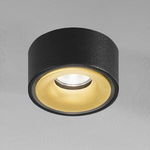 Egger Licht EGG DLS LED spot de încastrat Clippo EP, negru-auriu 3.000K, reglabil, Negru, Studiu / Birou, Metal, Modern