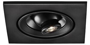 Egger Licht EGG DLS LED spot încastrat Riga Zooom, unghiular, negru, 3000K, reglabil, Negru, Hol, Metal, Modern, Luminile încastrate unghiulare