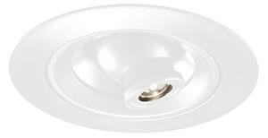 Egger Licht EGG DLS LED spot încastrat Riga Zooom, rotund, alb 2,700K, reglabil, Alb, Hol, Metal, Modern, Corpuri de iluminat încastrate rotunde