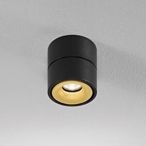 Egger Licht EGG DLS spot de tavan Clippo, dimabil, negru / auriu, reglabil, Negru, Studiu / Birou, Metal, Modern