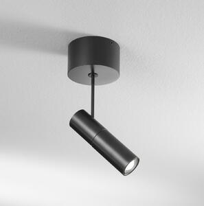 Egger Licht EGG DLS LED spot Zooom XL, montat la suprafață, 2.700K, negru, reglabil, Negru, Camera de zi / sufragerie, Metal, Modern