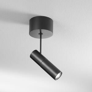 Egger Licht EGG DLS LED spot Zooom XL, montat la suprafață, 3.000K, negru, reglabil, Negru, Camera de zi / sufragerie, Metal, Modern