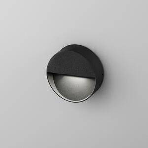 Egger Licht EGG DLS LED aplică de perete Vigo, IP54, negru, Negru, Hol, Metal, Modern, Soclu de perete jos