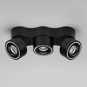 Egger Licht EGG DLS LED spotlight, Clippo Trio, negru, dimabil, reglabil, Negru, Studiu / Birou, Metal, Modern