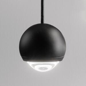 Egger Licht EGG DLS LED lampă suspendată Cleo, negru, reglabil, Negru, Camera de zi / sufragerie, Metal, Modern