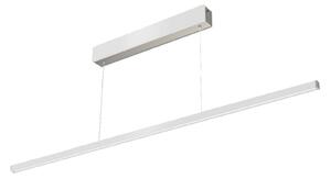 Evotec Orix lampă suspendată LED, albă, lungime 120 cm, Alb, Camera de zi / sufragerie, Metal, Modern