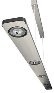 Evotec Wave lampă suspendată LED cu variator tactil 140cm, reglabil, Gri, Camera de zi / sufragerie, Metal, Modern