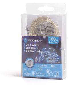 Aigostar - Ghirlandă LED pentru exterior 100xLED/8 funcții 10,3m IP44 alb rece