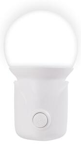Lampa de veghe Erste Bulb LED 1W IP20 alba, iluminat interior eficient si compact pentru dormitor sau hol, lumina odihnitoare sigura si fiabila