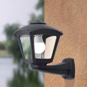 Aplică Exterior Fumagalli Roby 275x260mm, IP55, E27, Negru Mat, Rășină Anti-Coroziune, Design Italian Rezistent UV, Ideală Terasă sau Fațadă
